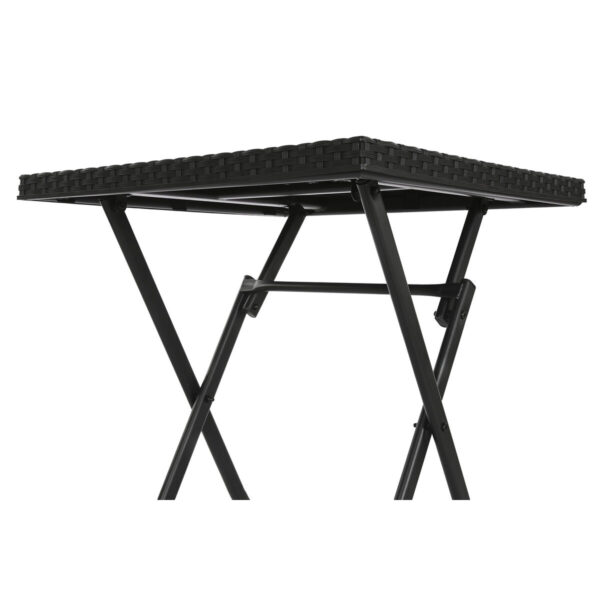 Tisch-Set mit 2 Stühlen Home ESPRIT Schwarz Stahl Synthetischer Rattan 58 x 58 x 71,5 cm – Bild 8