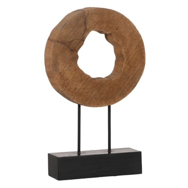 Skulptur Beige Mango-Holz 31,5 x 9 x 47,5 cm – Bild 6