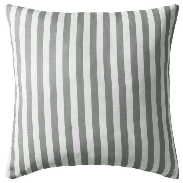 Gartenkissen 2 Stk. Streifenmuster 45 x 45 cm Grau – Bild 2
