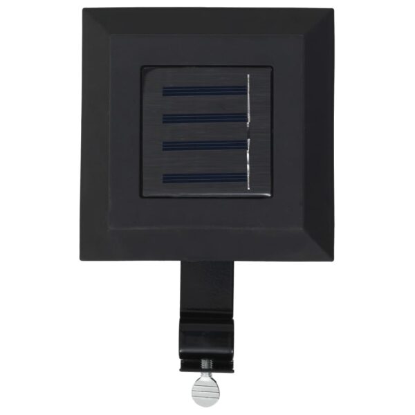 Outdoor Solarleuchten 6 Stück LED Quadratisch 12 cm Schwarz – Bild 5