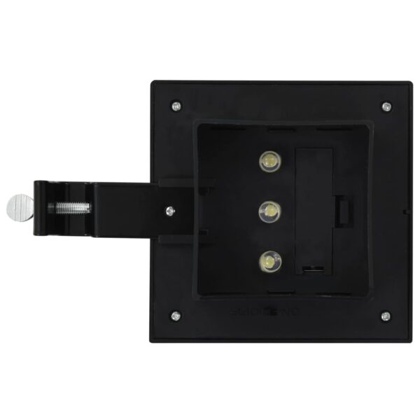 Outdoor Solarleuchten 6 Stück LED Quadratisch 12 cm Schwarz – Bild 7