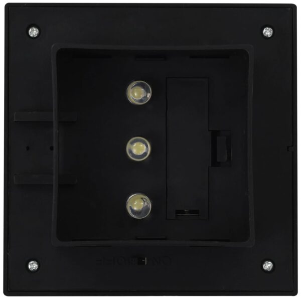 Outdoor Solarleuchten 6 Stück LED Quadratisch 12 cm Schwarz – Bild 8