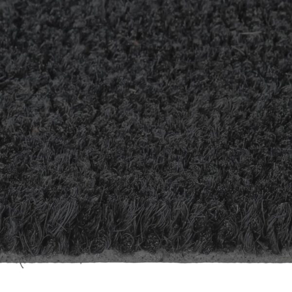 Fußmatte Schwarz Halbrund 40x60 cm Kokosfaser Getuftet – Bild 4