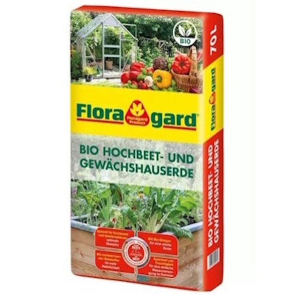 CB24 Floragard Bio Hochbeet- und Gewächshauserde - 70 L